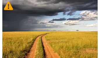 Frequency of ten-daily warnings about rangeland anomalies