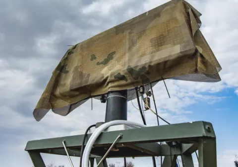 The CSIR's new Ground-based Surveillance and Classification Radar. Photo: CSIR